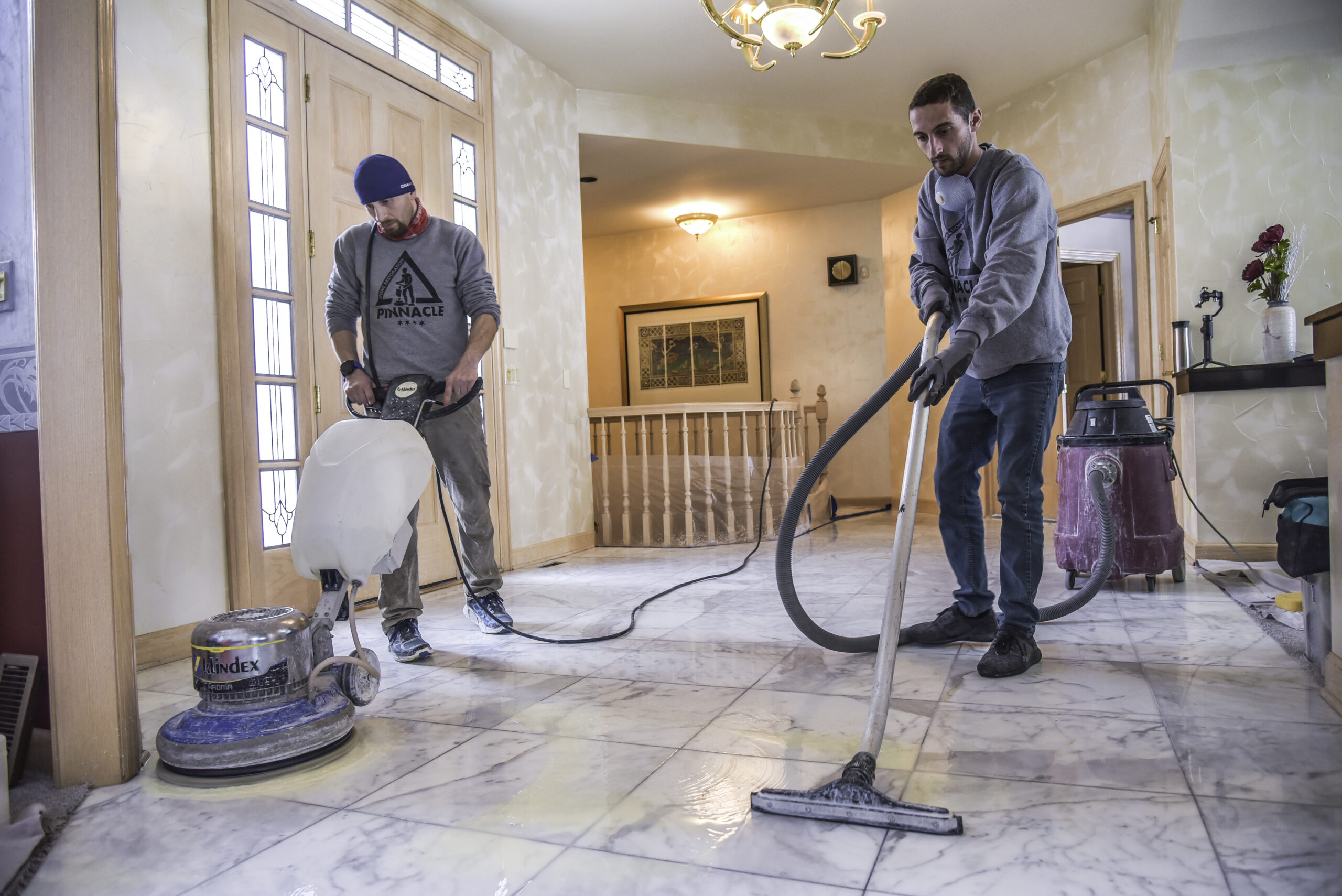 DO YOU NEED MARBLE FLOOR POLISHING? MARBLE SHOWER RESTORATION?  TUMBLED TRAVERTINE DEEP CLEANING? PORCELAIN TILE AND GROUT CLEANING? – WE GOT IT ALL COVERED.