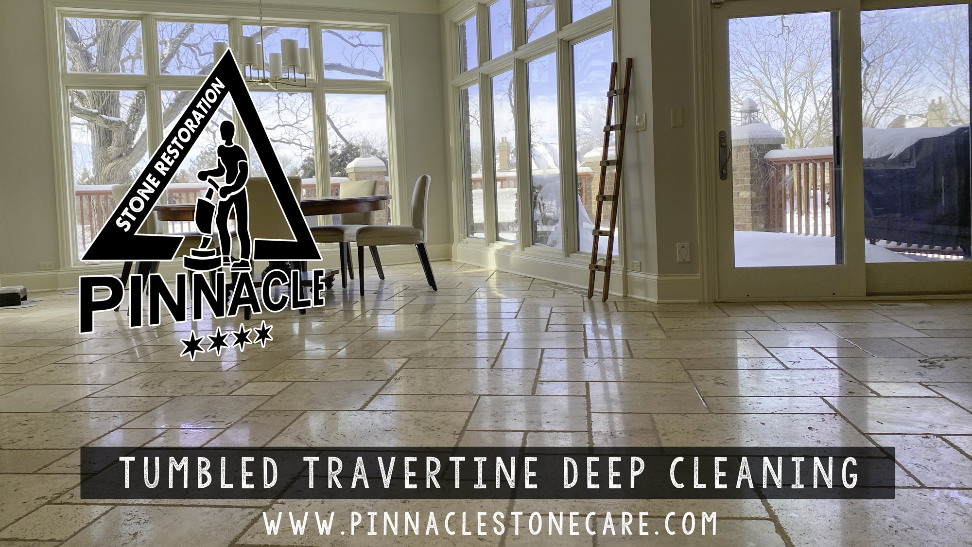 TUMBLED TRAVERTINE DEEP CLEANING
