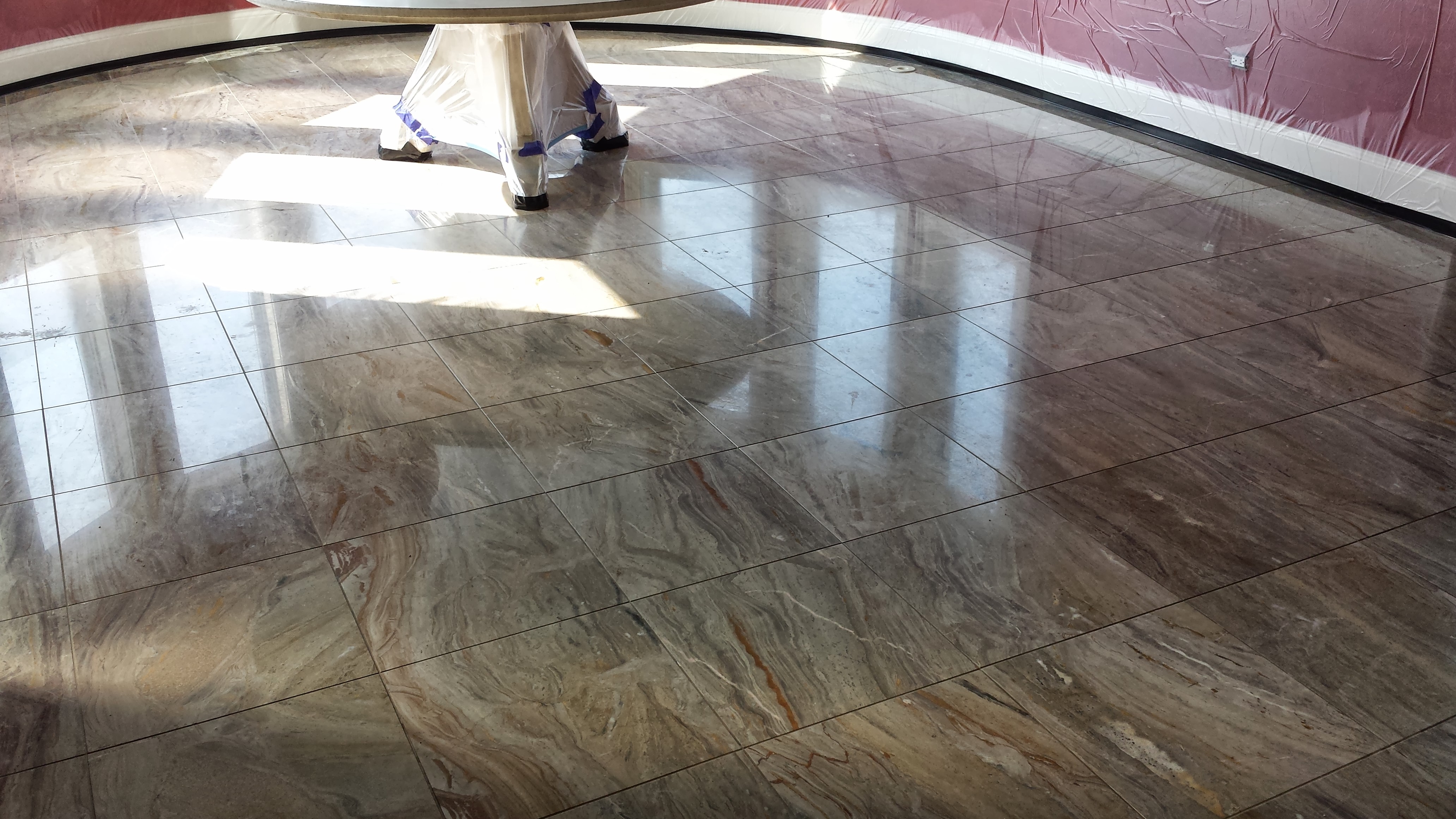 Marble floor restoration