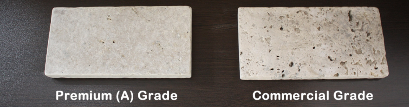 Travertine grades