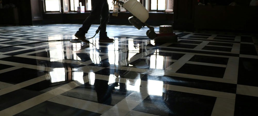 Restoration of Marble Lobby Floor in Chicago’s Historical Mansion