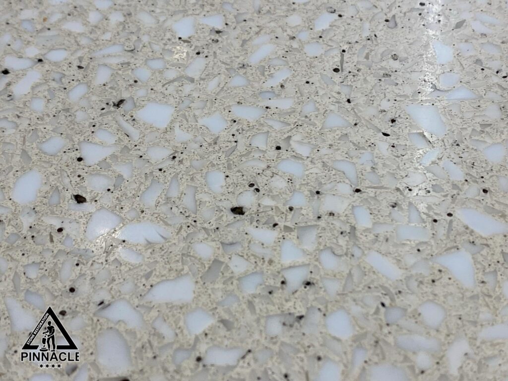 terrazzo refinishing - filling pinholes