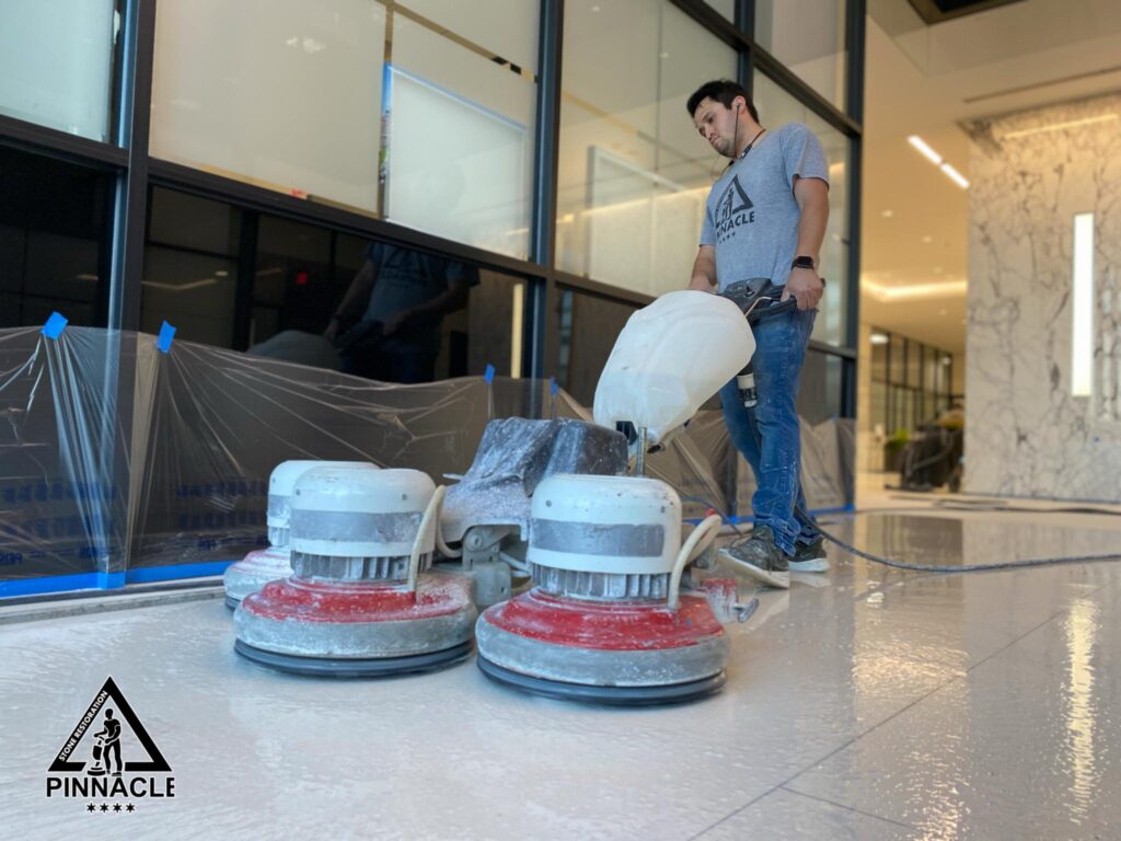 terrazzo refinishing - grinding