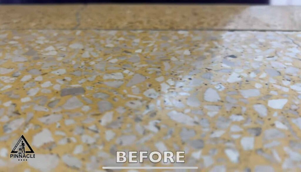 terrazzo stairs restoration