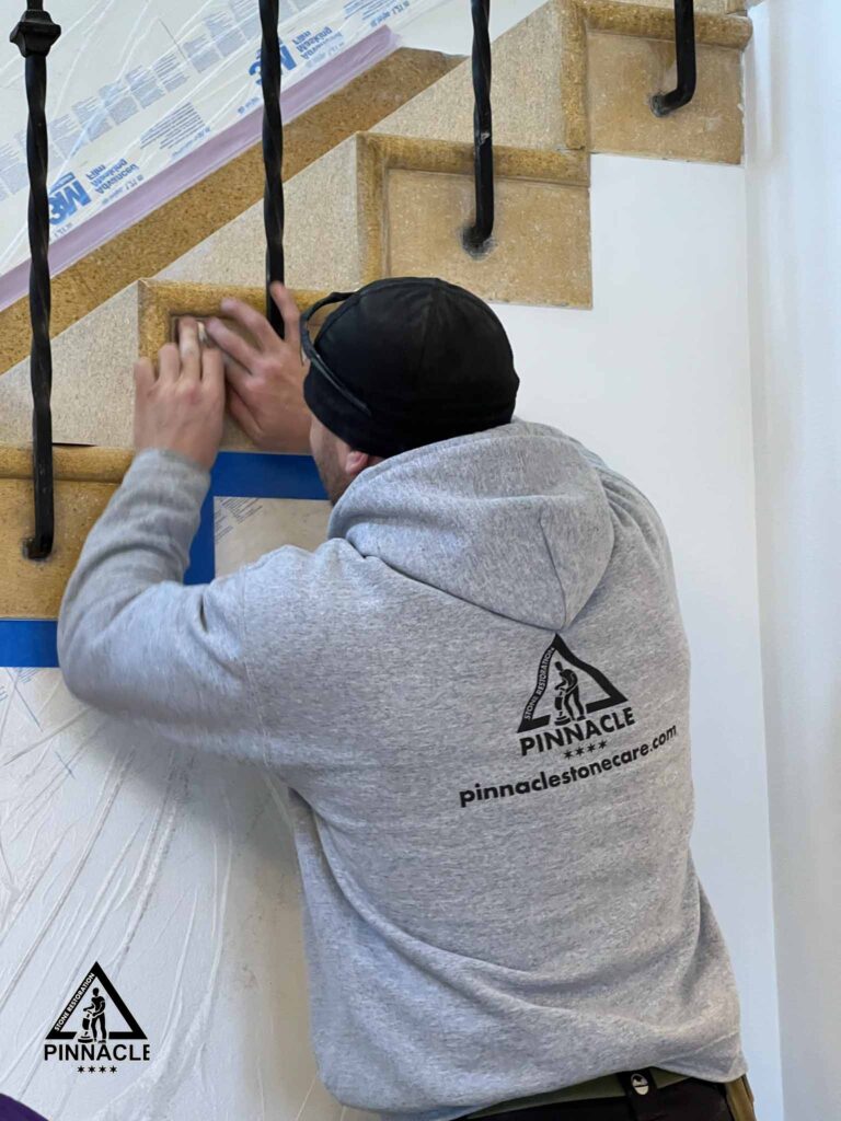 terrazzo stairs restoration