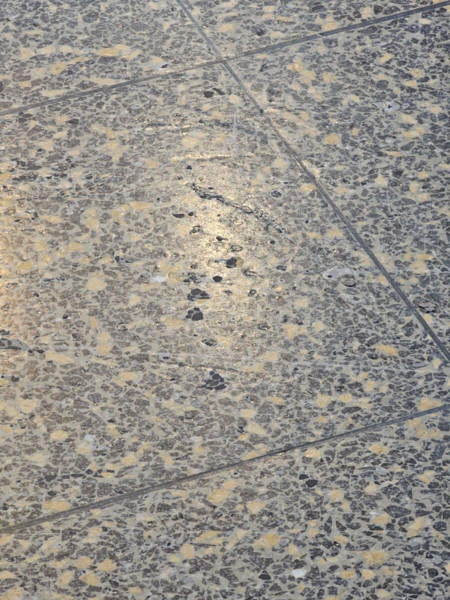 airport hub terrazzo floor restoration